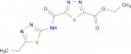 ethyl 5-{[(5-ethyl-1,3,4-thiadiazol-2-yl)amino]carbonyl}-1,3,4-thiadiazole-2-carboxylate