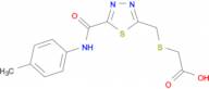 {[(5-{[(4-methylphenyl)amino]carbonyl}-1,3,4-thiadiazol-2-yl)methyl]thio}acetic acid