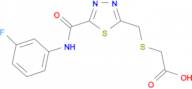 {[(5-{[(3-fluorophenyl)amino]carbonyl}-1,3,4-thiadiazol-2-yl)methyl]thio}acetic acid