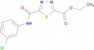 ethyl 5-{[(3-chlorophenyl)amino]carbonyl}-1,3,4-thiadiazole-2-carboxylate