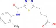 4-(5-{[(2-methylphenyl)amino]carbonyl}-1,3,4-thiadiazol-2-yl)butanoic acid