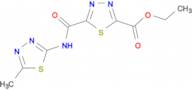 ethyl 5-{[(5-methyl-1,3,4-thiadiazol-2-yl)amino]carbonyl}-1,3,4-thiadiazole-2-carboxylate