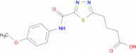 4-(5-{[(4-methoxyphenyl)amino]carbonyl}-1,3,4-thiadiazol-2-yl)butanoic acid