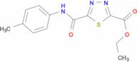 ethyl 5-{[(4-methylphenyl)amino]carbonyl}-1,3,4-thiadiazole-2-carboxylate