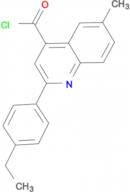 2-(4-ethylphenyl)-6-methylquinoline-4-carbonyl chloride