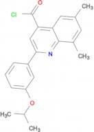 2-(3-isopropoxyphenyl)-6,8-dimethylquinoline-4-carbonyl chloride