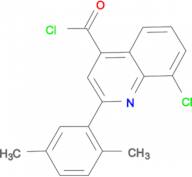 8-chloro-2-(2,5-dimethylphenyl)quinoline-4-carbonyl chloride