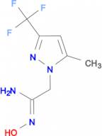 (1Z)-N'-hydroxy-2-[5-methyl-3-(trifluoromethyl)-1H-pyrazol-1-yl]ethanimidamide