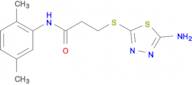 3-[(5-amino-1,3,4-thiadiazol-2-yl)thio]-N-(2,5-dimethylphenyl)propanamide
