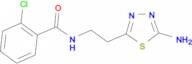 N-[2-(5-amino-1,3,4-thiadiazol-2-yl)ethyl]-2-chlorobenzamide