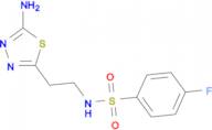 N-[2-(5-amino-1,3,4-thiadiazol-2-yl)ethyl]-4-fluorobenzenesulfonamide