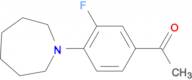 1-(4-azepan-1-yl-3-fluorophenyl)ethanone