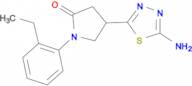 4-(5-amino-1,3,4-thiadiazol-2-yl)-1-(2-ethylphenyl)pyrrolidin-2-one