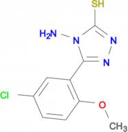4-amino-5-(5-chloro-2-methoxyphenyl)-4H-1,2,4-triazole-3-thiol