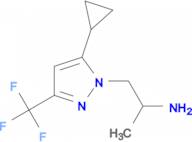 {2-[5-cyclopropyl-3-(trifluoromethyl)-1H-pyrazol-1-yl]-1-methylethyl}amine
