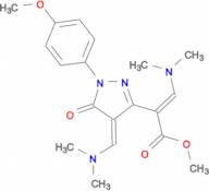 methyl (2E)-3-(dimethylamino)-2-[(4Z)-4-[(dimethylamino)methylene]-1-(4-methoxyphenyl)-5-oxo-4,5-dihydro-1H-pyrazol-3-yl]acrylate