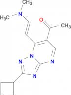 1-{2-cyclobutyl-7-[(E)-2-(dimethylamino)vinyl][1,2,4]triazolo[1,5-a]pyrimidin-6-yl}ethanone