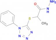 2-[(1-phenyl-1H-tetrazol-5-yl)thio]propanohydrazide