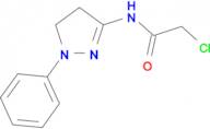 2-chloro-N-(1-phenyl-4,5-dihydro-1H-pyrazol-3-yl)acetamide