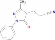 3-(3-methyl-5-oxo-1-phenyl-4,5-dihydro-1H-pyrazol-4-yl)propanenitrile