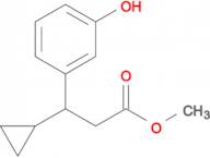 METHYL 3-CYCLOPROPYL-3-(3-HYDROXYPHENYL)PROPANOATE