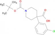 1-(TERT-BUTOXYCARBONYL)-4-(3-CHLOROPHENYL)PIPERIDINE-4-CARBOXYLIC ACID