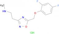 (2-{5-[(2,4-difluorophenoxy)methyl]-1,2,4-oxadiazol-3-yl}ethyl)methylamine hydrochloride
