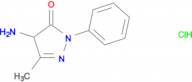 4-amino-5-methyl-2-phenyl-2,4-dihydro-3H-pyrazol-3-one hydrochloride