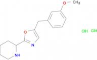 2-[5-(3-methoxybenzyl)-1,3-oxazol-2-yl]piperidine dihydrochloride