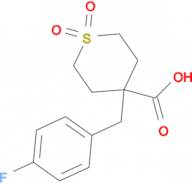 4-[(4-Fluorophenyl)methyl]-1,1-dioxo-1Lambda(6)-thiane-4-carboxylic acid