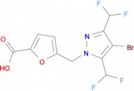 5-{[4-bromo-3,5-bis(difluoromethyl)-1H-pyrazol-1-yl]methyl}-2-furoic acid