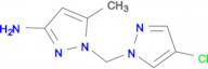 1-[(4-chloro-1H-pyrazol-1-yl)methyl]-5-methyl-1H-pyrazol-3-amine