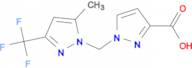 1-{[5-methyl-3-(trifluoromethyl)-1H-pyrazol-1-yl]methyl}-1H-pyrazole-3-carboxylic acid
