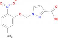 1-[(5-methyl-2-nitrophenoxy)methyl]-1H-pyrazole-3-carboxylic acid