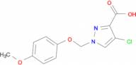 4-chloro-1-[(4-methoxyphenoxy)methyl]-1H-pyrazole-3-carboxylic acid