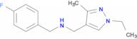 N-[(1-ethyl-3-methyl-1H-pyrazol-4-yl)methyl]-N-(4-fluorobenzyl)amine