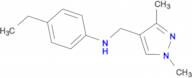 N-[(1,3-dimethyl-1H-pyrazol-4-yl)methyl]-N-(4-ethylphenyl)amine