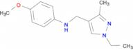 N-[(1-ethyl-3-methyl-1H-pyrazol-4-yl)methyl]-N-(4-methoxyphenyl)amine
