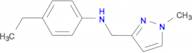 N-(4-ethylphenyl)-N-[(1-methyl-1H-pyrazol-3-yl)methyl]amine