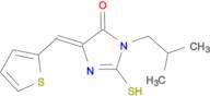(5E)-3-isobutyl-2-mercapto-5-(thien-2-ylmethylene)-3,5-dihydro-4H-imidazol-4-one