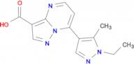 7-(1-ethyl-5-methyl-1H-pyrazol-4-yl)pyrazolo[1,5-a]pyrimidine-3-carboxylic acid