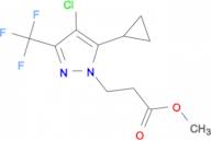 methyl 3-[4-chloro-5-cyclopropyl-3-(trifluoromethyl)-1H-pyrazol-1-yl]propanoate