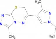 6-(1-ethyl-3-methyl-1H-pyrazol-4-yl)-3-methyl-7H-[1,2,4]triazolo[3,4-b][1,3,4]thiadiazine
