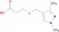 3-{[(1,3-dimethyl-1H-pyrazol-4-yl)methyl]thio}propanoic acid
