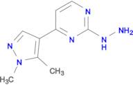 4-(1,5-dimethyl-1H-pyrazol-4-yl)-2-hydrazinopyrimidine