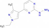 4-(1-ethyl-3-methyl-1H-pyrazol-4-yl)-2-hydrazinopyrimidine