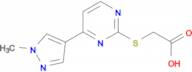 {[4-(1-methyl-1H-pyrazol-4-yl)pyrimidin-2-yl]thio}acetic acid
