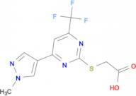{[4-(1-methyl-1H-pyrazol-4-yl)-6-(trifluoromethyl)pyrimidin-2-yl]thio}acetic acid
