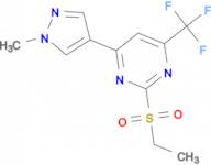 2-(ethylsulfonyl)-4-(1-methyl-1H-pyrazol-4-yl)-6-(trifluoromethyl)pyrimidine