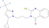 3-{3-[5-cyclopropyl-3-(trifluoromethyl)-1H-pyrazol-1-yl]propyl}-2-mercaptoquinazolin-4(3H)-one